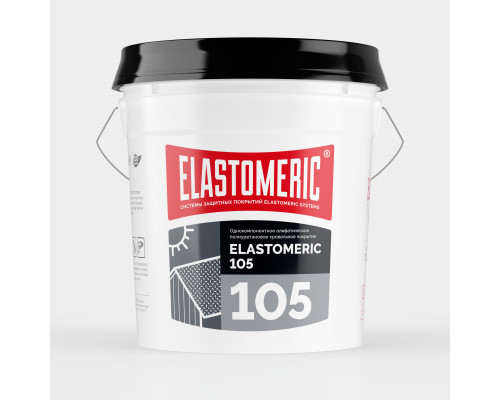 Алифатическая полиуретановая гидроизоляционная мастика покрытие  Elastomeric-105 ведро 25 кг